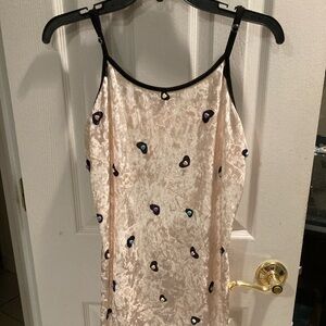 Super cute baby pink velvet dress or top!